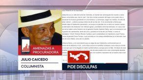 Caicedo pide disculpa a Porcell por columna