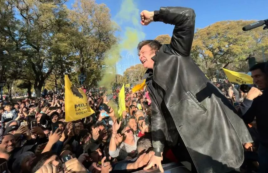 Javier Milei en Mendoza, Argentina. Javier Milei en Mendoza, Argentina.