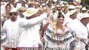 Más de mil polleras desfilaron en Las Tablas