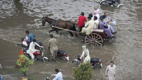 Las autoridades están entregando alimentos y otros artículos necesarios a las víctimas de las inundaciones en todo el país.