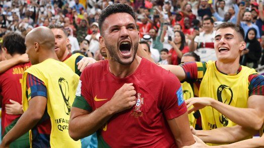 Gonçalo Ramos brilló con la Selección de Portugal en su primer partido como titular en Qatar 2022.