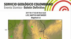 Sismo de magnitud 4
