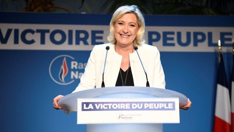 Extrema derecha de Le Pen se impone en elecciones europeas en Francia