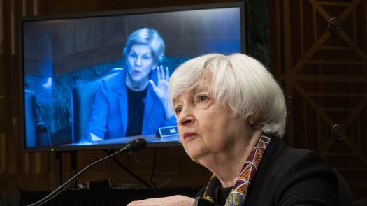 Janet Yellen﻿, secretaria del Tesoro de Estados Unidos.