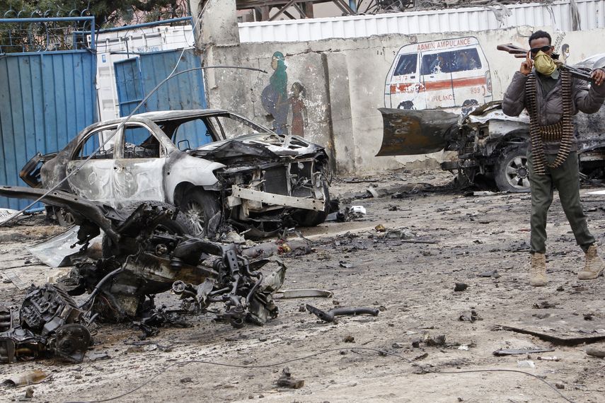 Coche bomba en el Palacio Presidencial de Somalia.
