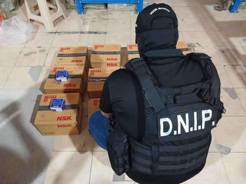 La Policía Nacional logró el decomiso en la Operación Mecánica