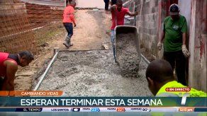 Continúa la reparación de vereda en La Turín esta semana