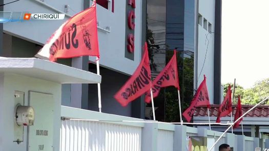 Ministerio Público realiza allanamiento en la sede del SUNTRACS en Chiriquí