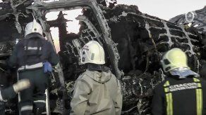 Avión incendiado en Rusia había sido alcanzado por un rayo