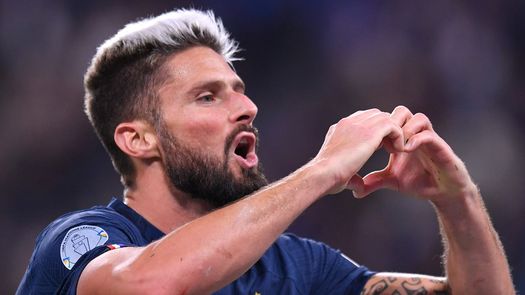 Olivier Giroud marcó uno de los goles de Francia.