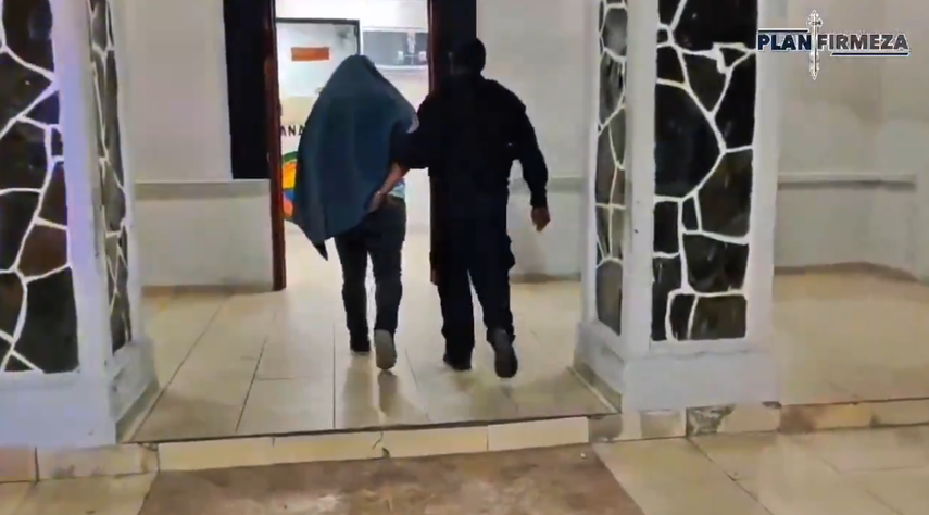 Sujeto aprehendido por transportar a los terneros.