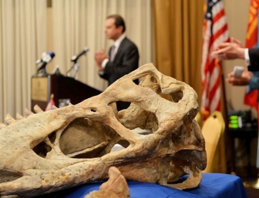 EEUU devuelve a Mongolia esqueleto de tiranosaurio importado ilegalmente