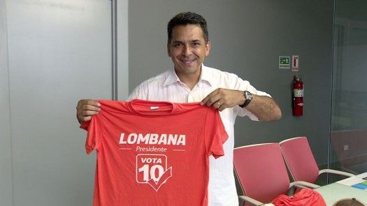 Lombana vende artículos promocionales para financiar su campaña