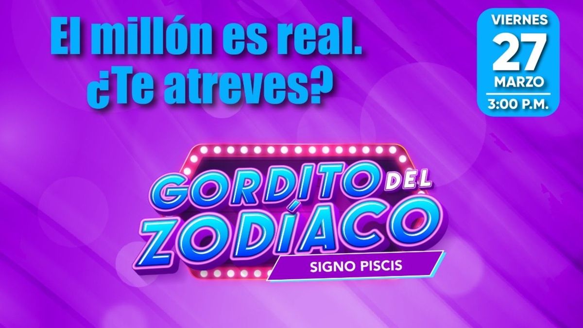 Gordito del Zodíaco del 27 de marzo de 2026. Gordito del Zodíaco del 27 de marzo de 2026.