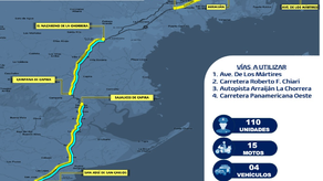 Horarios de invesión de carriles por la Policía Nacional Horarios de invesión de carriles por la Policía Nacional