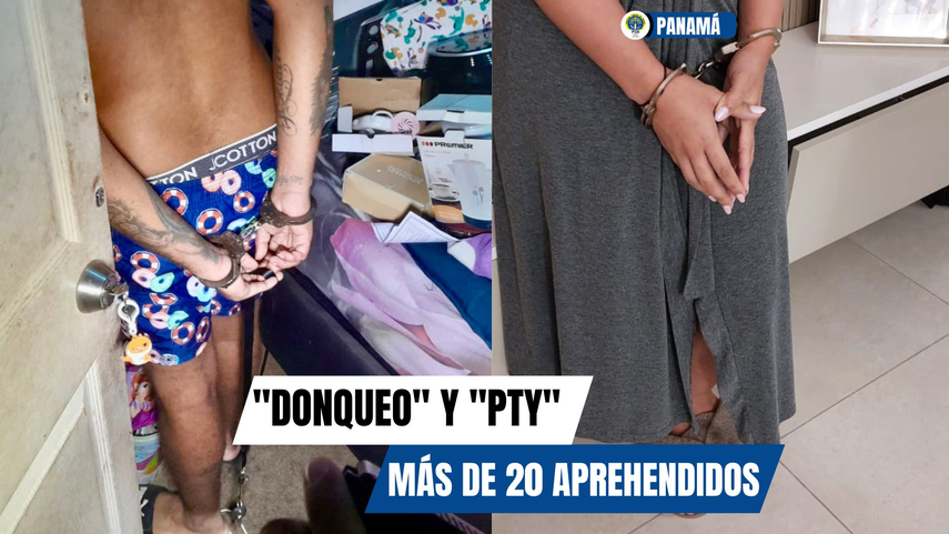 Operativo PTY: 6 mujeres fueron detenidas por drogas y blanqueo de capitales
