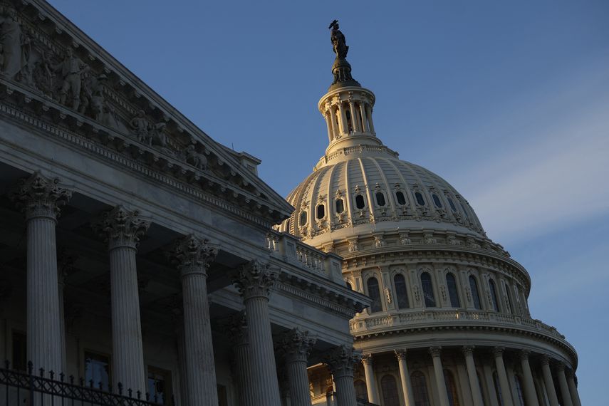 El edificio del Capitolio de los Estados Unidos.