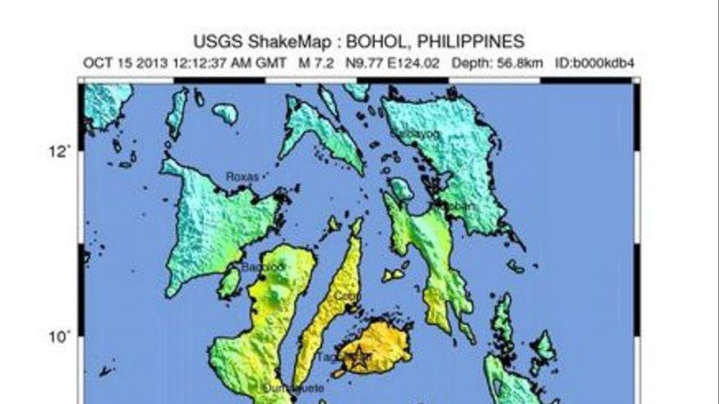 Unas 442.000 familias filipinas afectadas por el terremoto de 7,2 grados