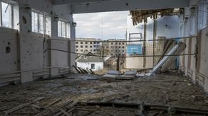 Escuela en la aldea de Arkhanhelske, en la región de Jersón.