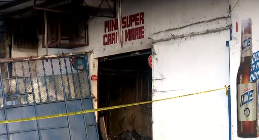 Local comercial donde fue encontrado el cuerpo