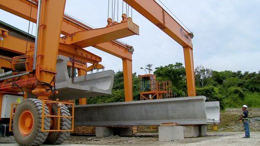 Metro de Panamá, traslado de vigas Metro de Panamá, traslado de vigas