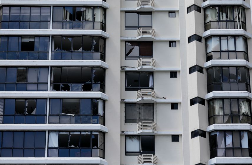 Daños en edificio Urbana.