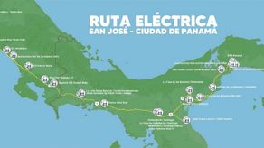 Ruta eléctrica entre Panamá y Costa Rica.