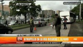 Peatón muere atropellado por un Metro Bus