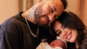 Neymar Jr. y Bruna Biancardi con su hija recién nacida.