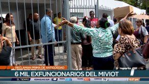 Exfuncionarios del Miviot reclaman prima de antigüedad