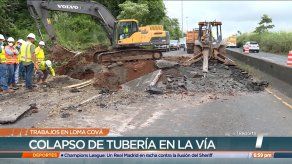 Desarrollan trabajos en Loma Cová tras hundimiento de la vía
