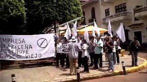 Protesta frente a Cancillería contra III fase de Cinta Costera