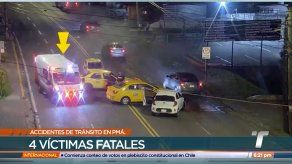 Cuatro víctimas por accidentes de tránsito registradas el fin de semana