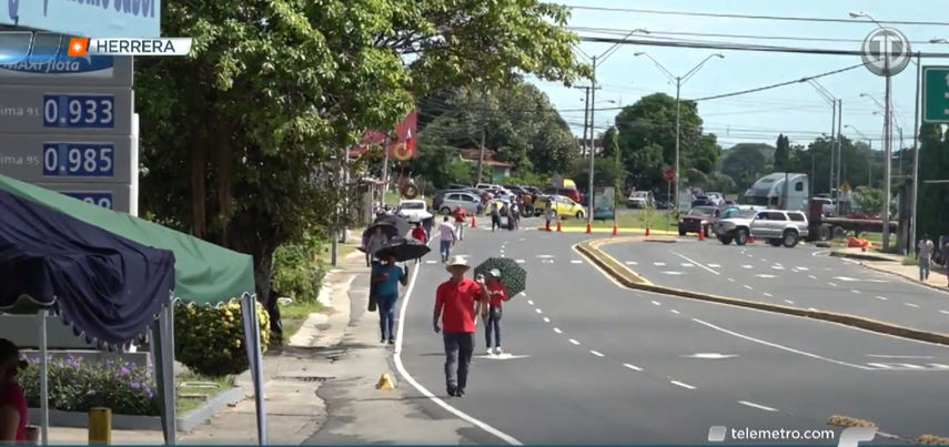 Minera Panamá: Cierre de la vía principal de Herrera.