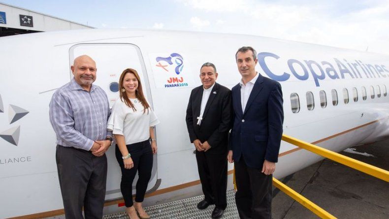 Copa Airlines presenta aeronave que lleva el símbolo de la JMJ