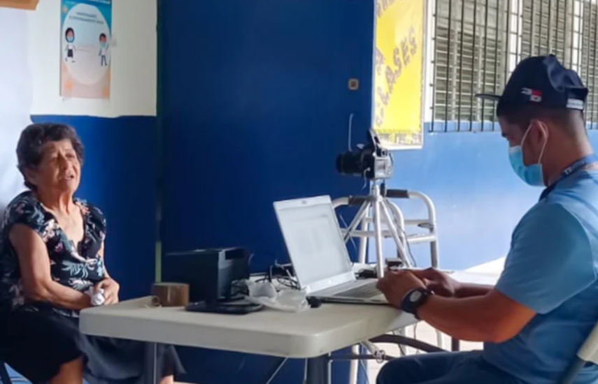 Proceso de identificación ciudadana del Tribunal Electoral.