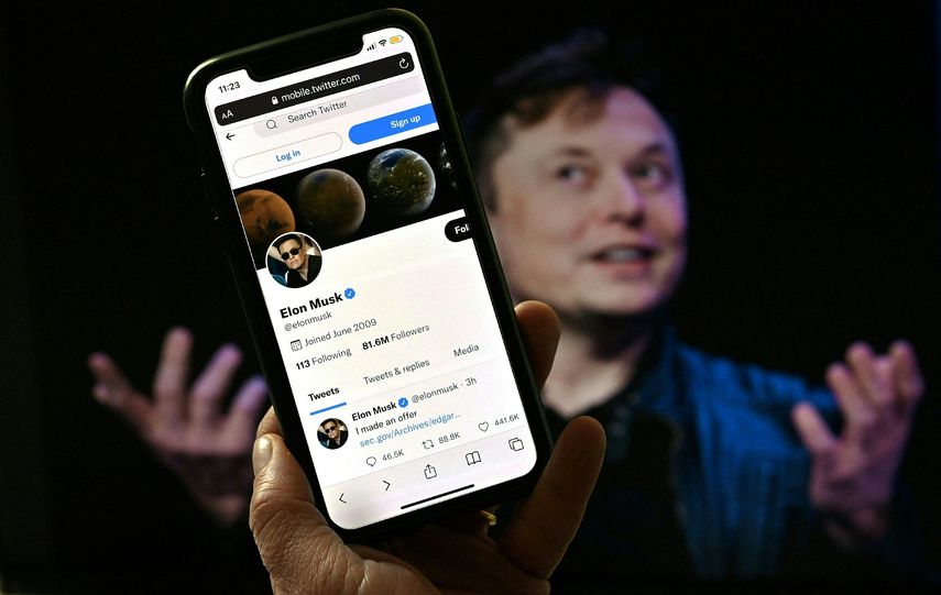 Perfil de Twitter de Elon Musk.