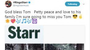 Los dos Beatles restantes rinden homenaje al fallecido Tom Petty
