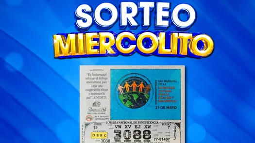 Sorteo del miércoles 21 de mayo de 2025