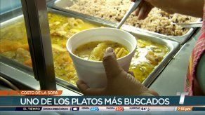 Insumos para preparación de la sopa a costos elevados