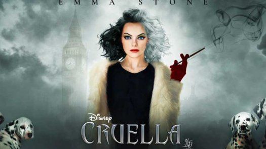 Emma Stone interpretó a Cruella, de Disney.