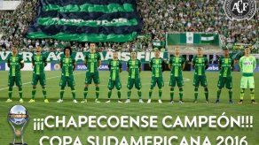 Conmebol proclama campeón de la Sudamericana-2016 a Chapecoense