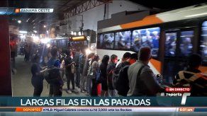 Usuarios afectados por paro de transporte en Panamá Oeste