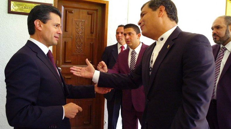 Correa recibirá mañana a Peña Nieto en el Palacio presidencial de Quito