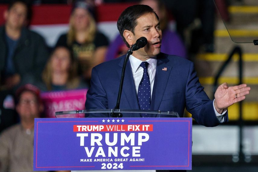 Donald Trump nominó al senador Marco Rubio como secretario de Estado