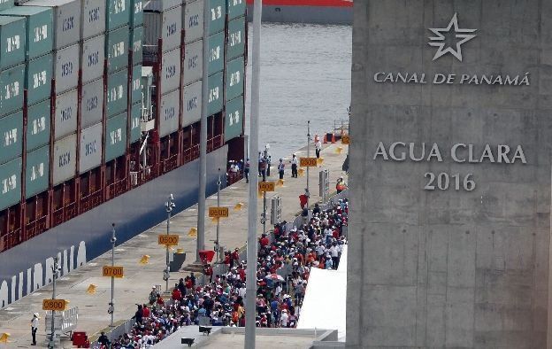 Momento histórico, inauguración del Canal Ampliado