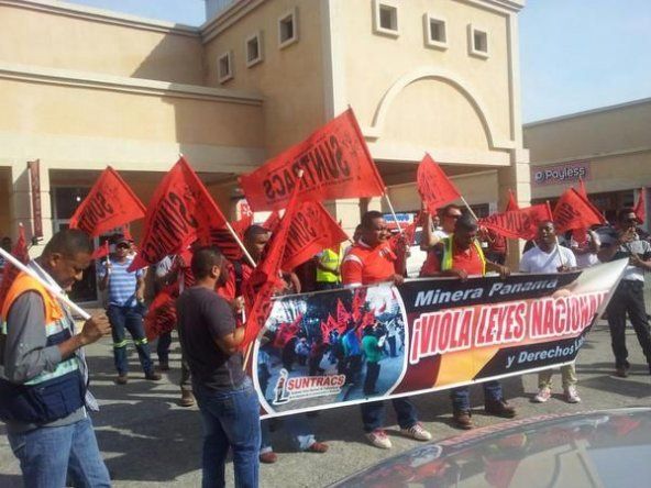 Suntracs protesta en Penonomé contra Minera Panamá