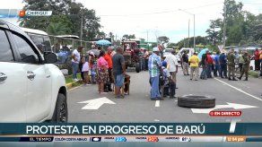 Segundo día de protestas en Barú