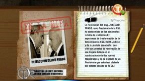 La reelección de José Ayú Prado