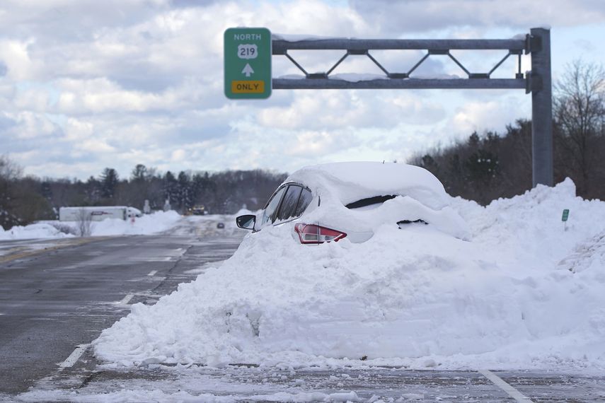 Jurkowski dijo el lunes que siguen calculando el total de nieve que cayó durante esta tormenta.